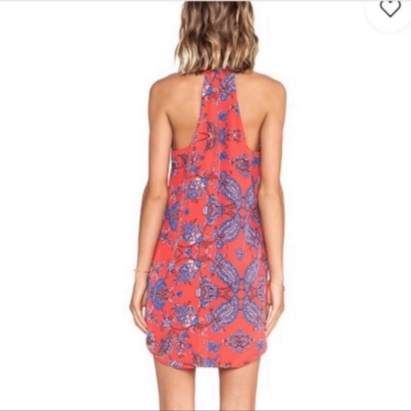 ❣️RORY BECA❣️IRENE T-BACK DRESS WITH SIDE SPLITS XS IN RED - Picture 2 of 9